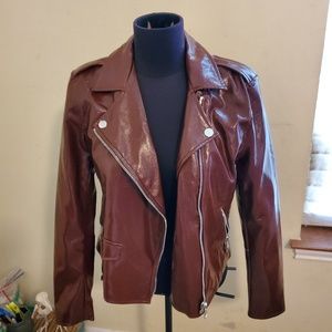 Vegan Leather Nine West Jacket